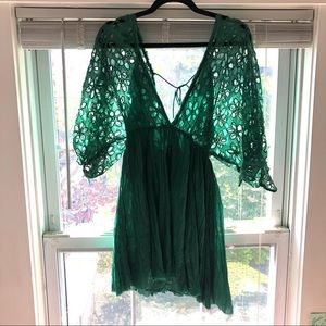 Free People teal dress